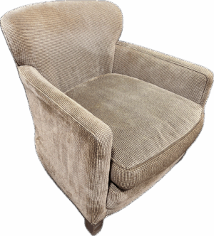 Tan Tweed Accent Chair