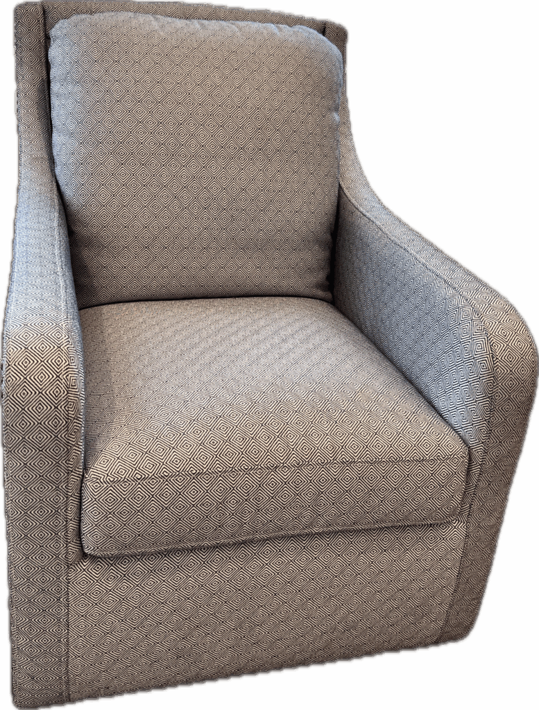 Elegant Blue Swivel Chair