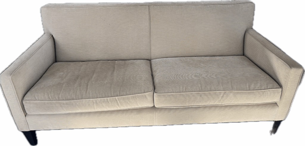 Tan Corduroy Sofa