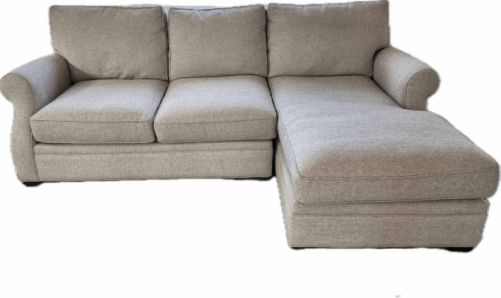 Small Tan Rollarm Sectional