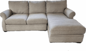Small Tan Rollarm Sectional