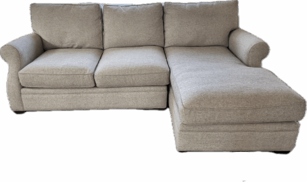 Small Tan Rollarm Sectional
