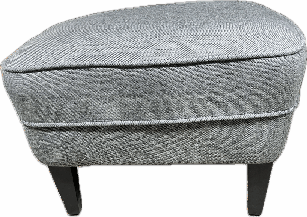 Grey Upholstered Ottoman