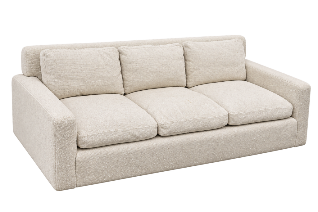 Vintage Mid Century Basketweave Sofa