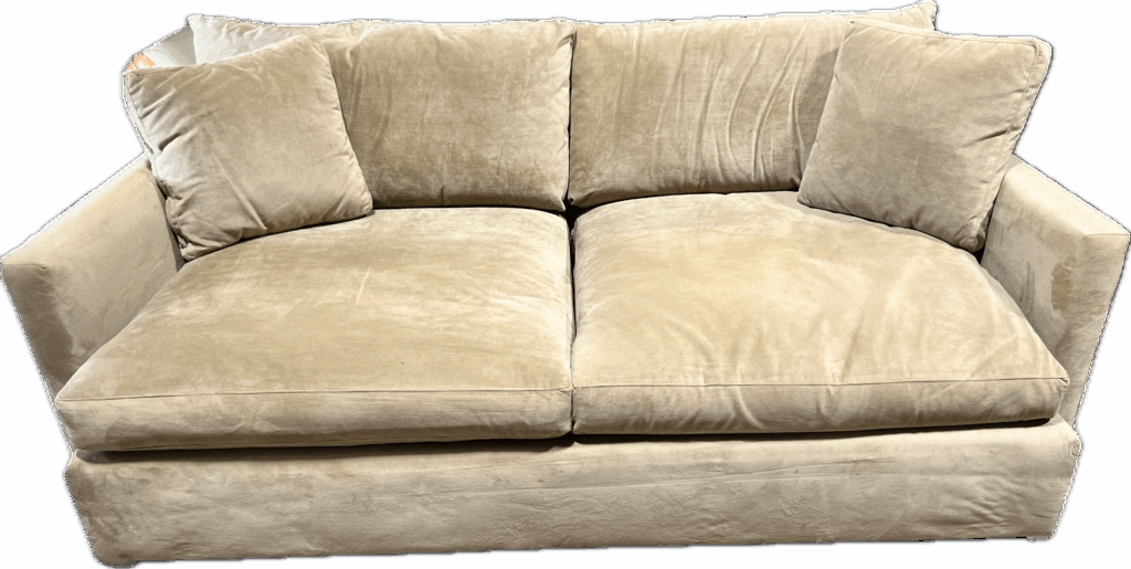 Camel Deep Velvet Sofa