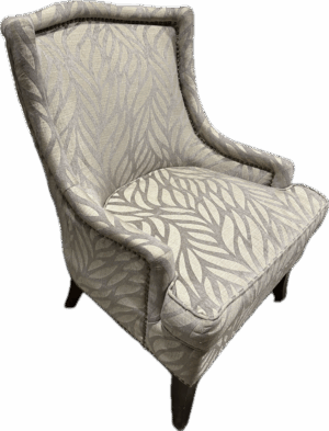 Embossed Leaf Upholstered Chair