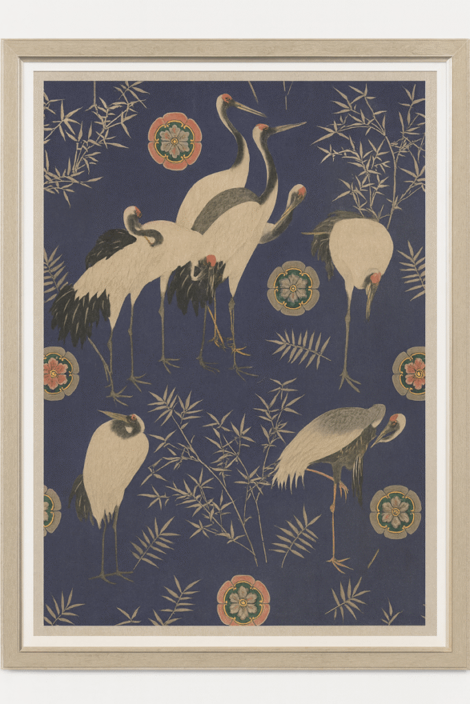 7 Crane Print