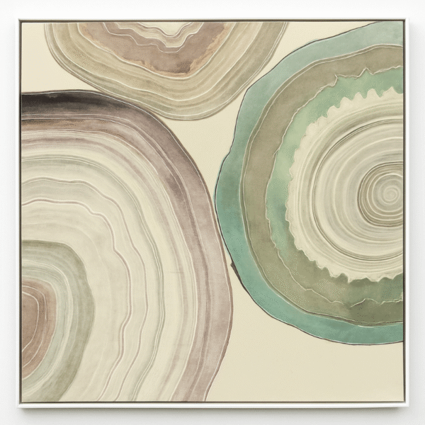 Square Lacquer Geode Canvas