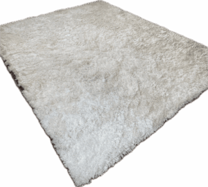 White Fluffy Rug