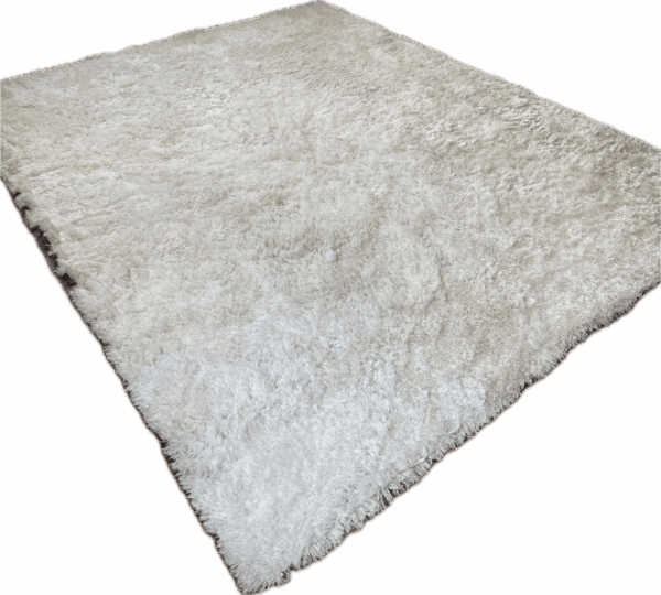 White Fluffy Rug