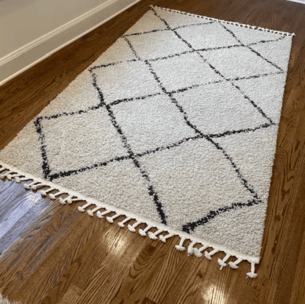 Tasseled Diamond Rug