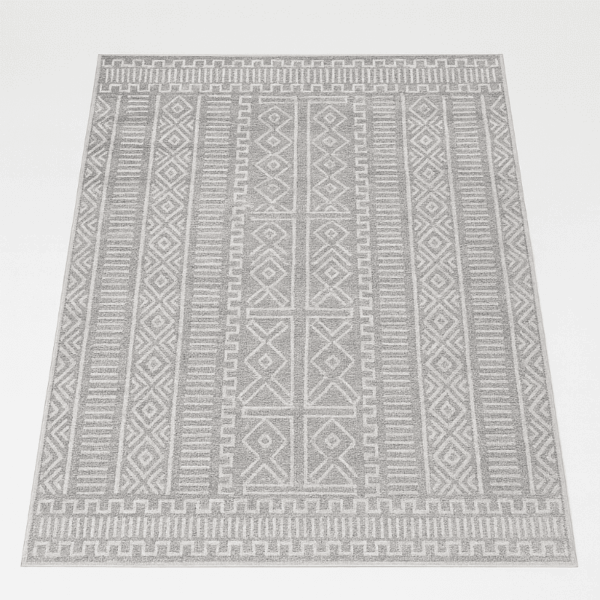 Grey Patterned Rug
