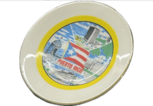 Vintage Puerto Rico Souvenir Decorative Plate