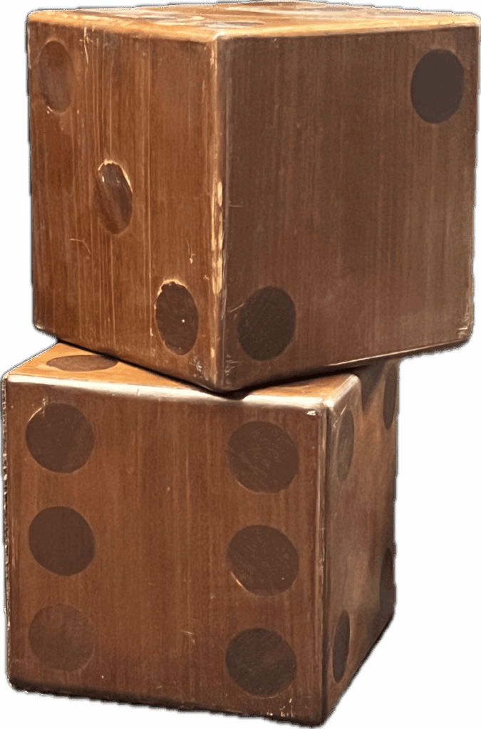Oversized Wooden Dice