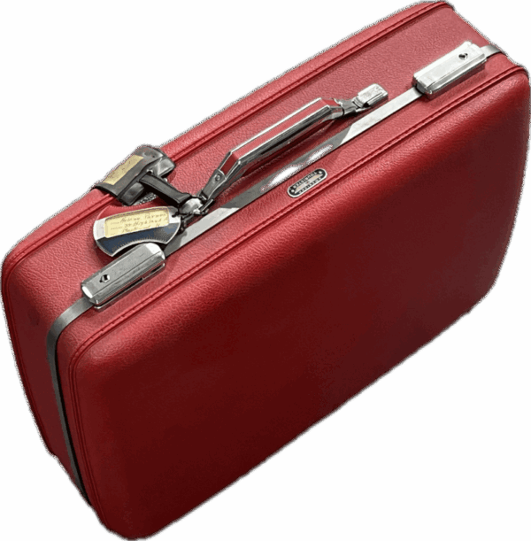 Vintage Red American Tourister Suitcase