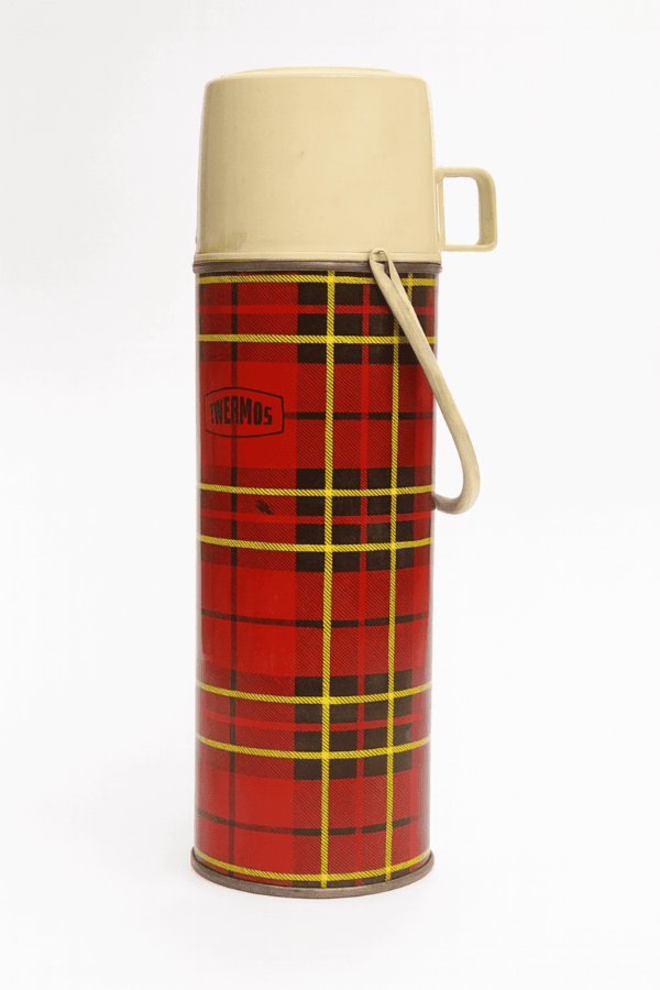 Vintage King-Seeley Red Plaid Thermos