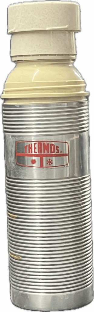 Vintage King Seeley Ribbed Metal Thermos
