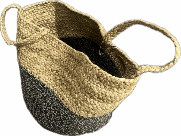 Large 2-Tone Jute Basket
