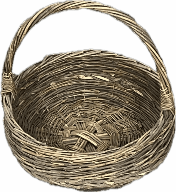 Rustic Brown Wicker Basket
