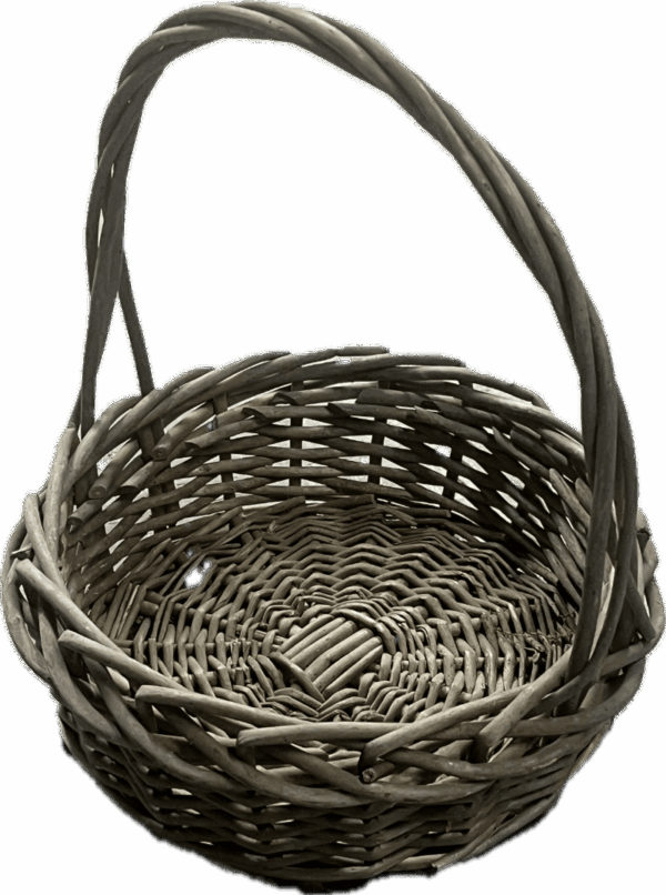 Grey Wicker Basket