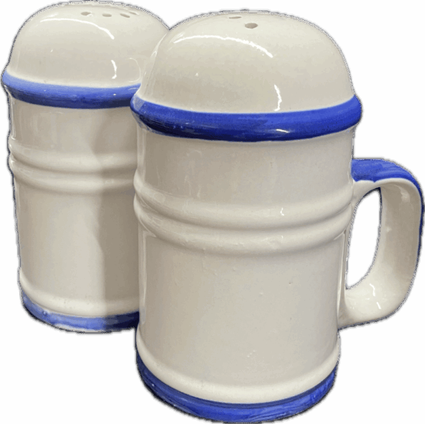 Blue and White Salt and Pepper Shakers