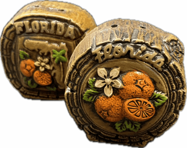 Vintage Florida Oranges Salt and Pepper Shakers
