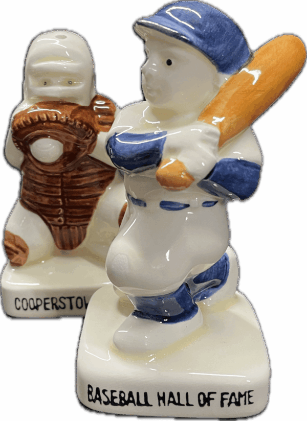 Cooperstown NY Baseball Hall of Fame Salt and Pepper Shakers