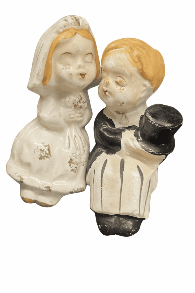 1940s Bride and Groom Salt and Pepper Shakers