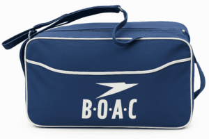 BOAC Airline Blue Bag