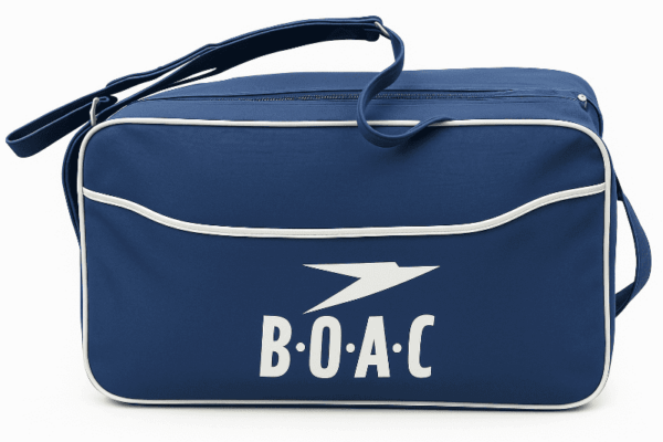 BOAC Airline Blue Bag