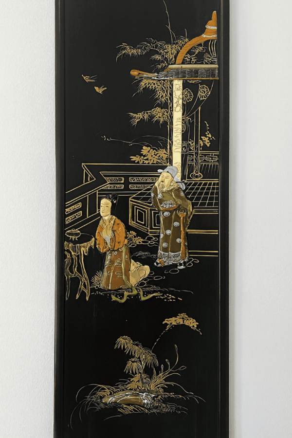 Chinoiserie Black and Gold Artwork