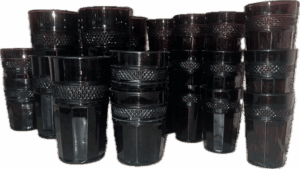 Vintage Ruby Avon Cape Cod Style Tumblers and Glasses