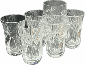 Crystal Cut Tumbler Glasses