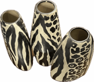 Animal Print Vases