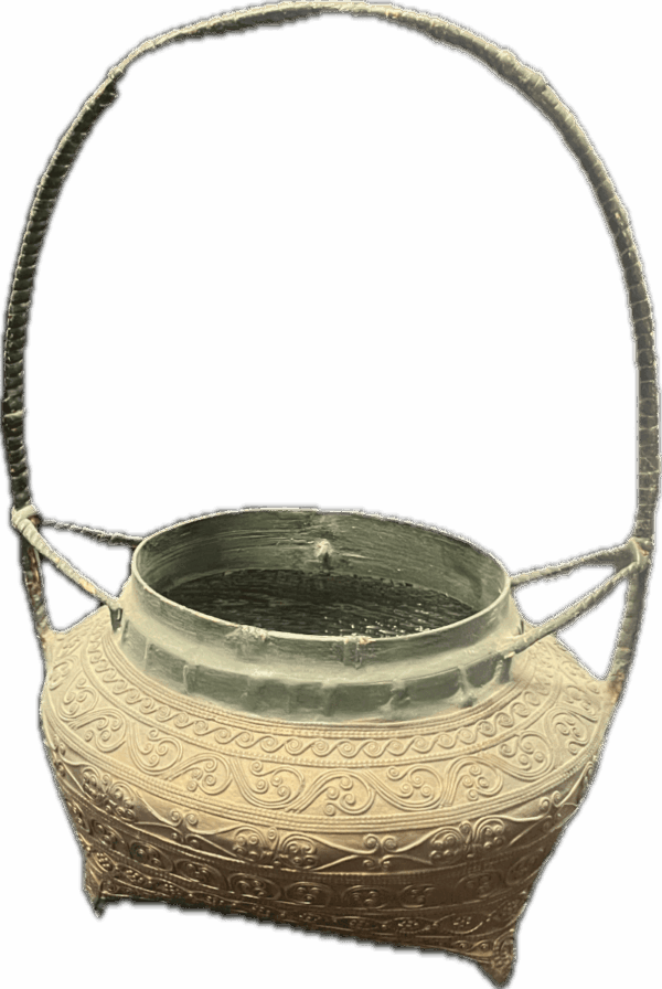 Pot with Woven Handle