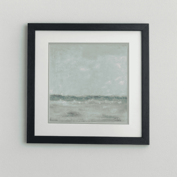 Shore Landscape in Black Frame