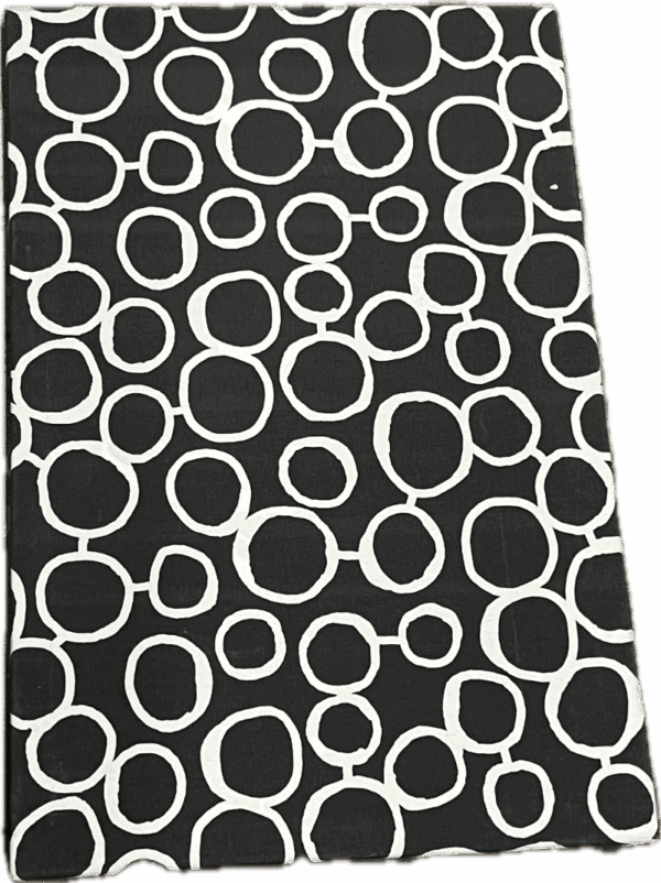 Black and White Connected Circles Art