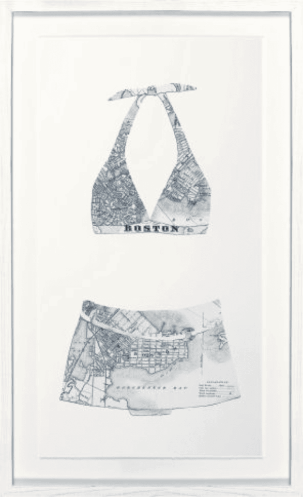 Boston Swimsuit Print