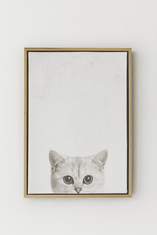 Cat Poking Head Up Art