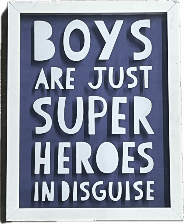 Boys are Superheroes Art