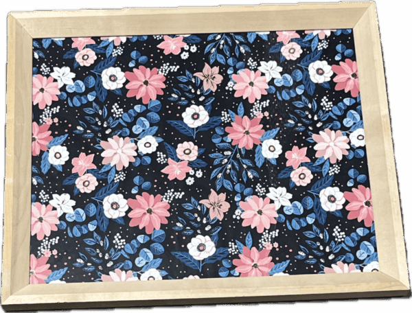 Repeating Pink and Blue Floral