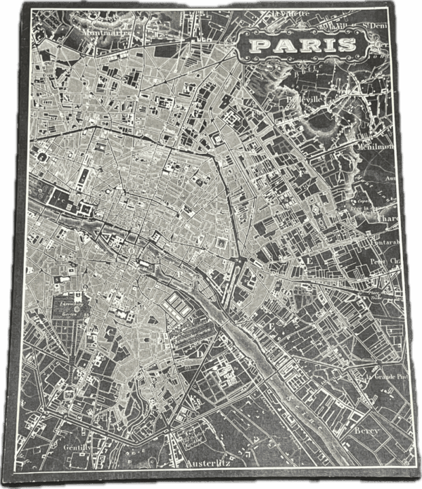 Old Map of Paris