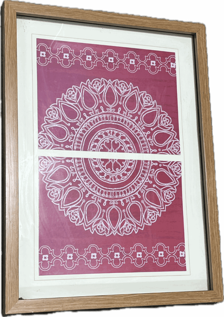 Red Mandala Bandana Art