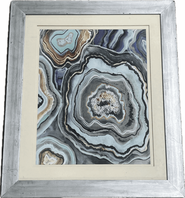 Blue Agate Print