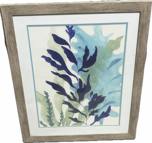 Blue Seaweed Print