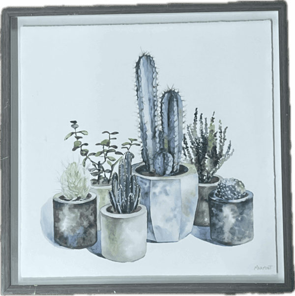 Pot of Succulents Painting