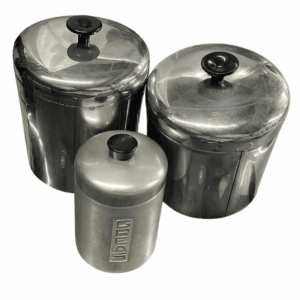 Pantry Queen Assorted Stainless Steel Kitchen Canisters