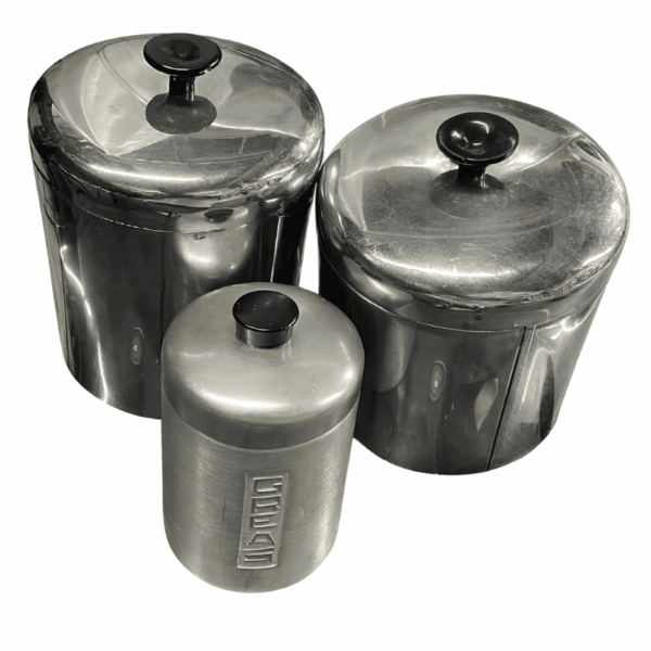 Pantry Queen Assorted Stainless Steel Kitchen Canisters