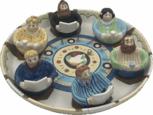 Hand Painted Seder Plate