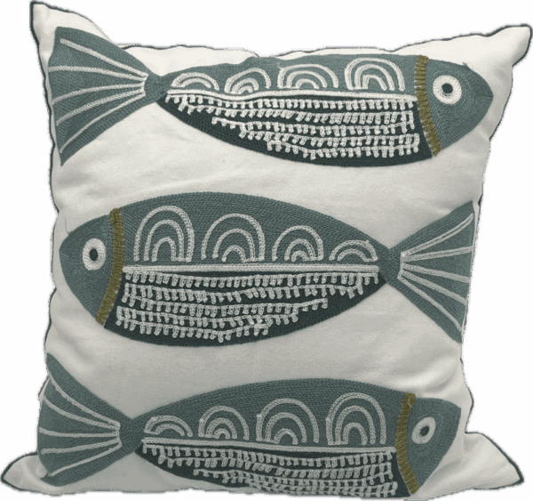 Green Fish Pillow